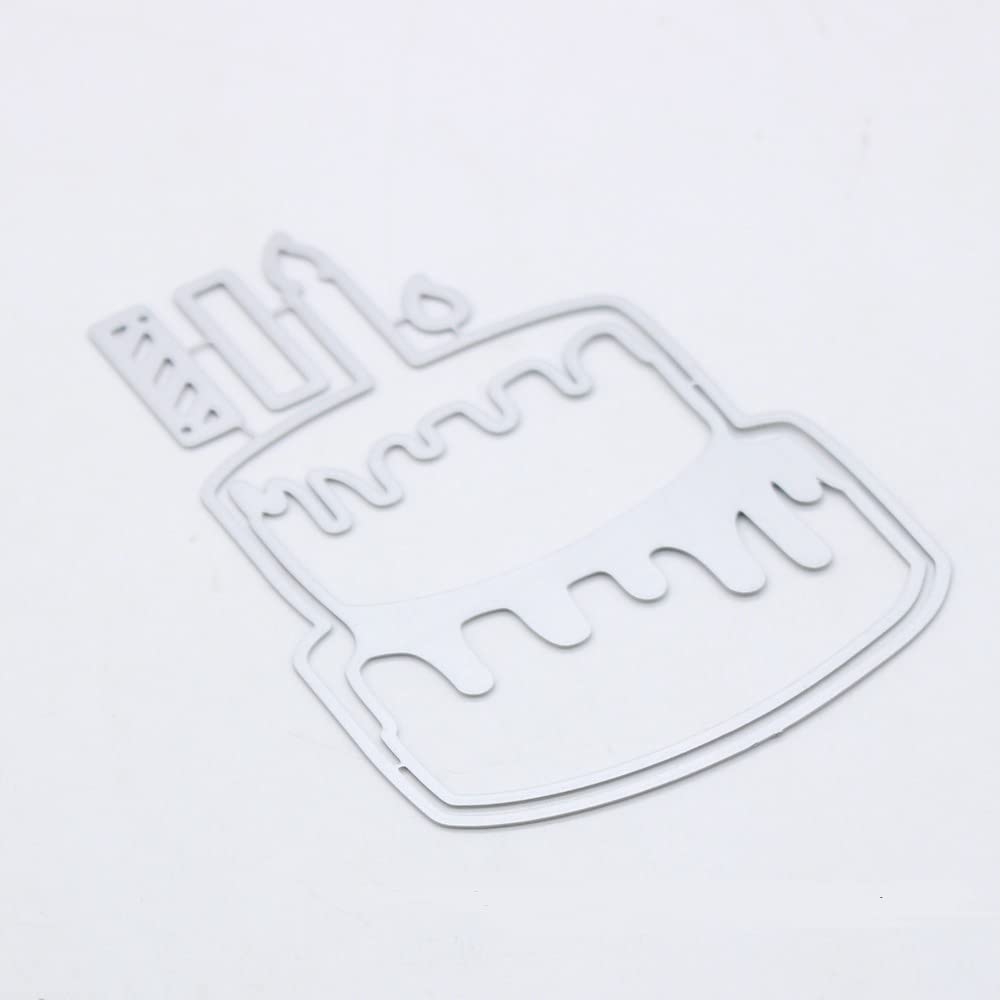 Premium Cake Shaker Cutting Die Set - Metal Die Cut Stencils for Birthday Cards, DIY Scrapbooking & Paper Crafts | Perfect for Card Making, Album Decorations & Handmade Greeting Cards