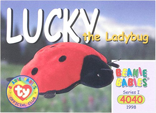 Lucky The Ladybug TY Beanie Babies Series 1 Stuffed Animal Plush Toy - Perfect for Collectors, Gifts & Kids Playtime