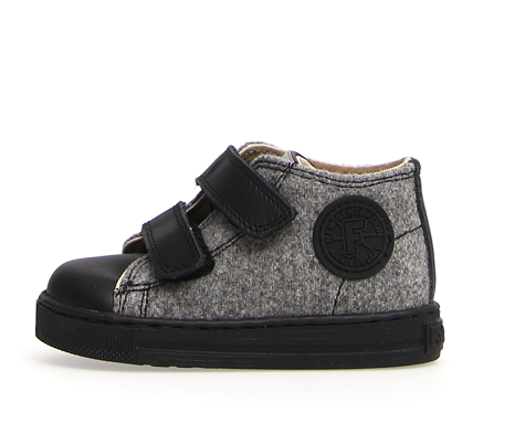 Falcotto Kids' Michael Fashion Sneakers for Boys and Girls - Black/Grey | Comfortable & Stylish for School, Play & Everyday Wear