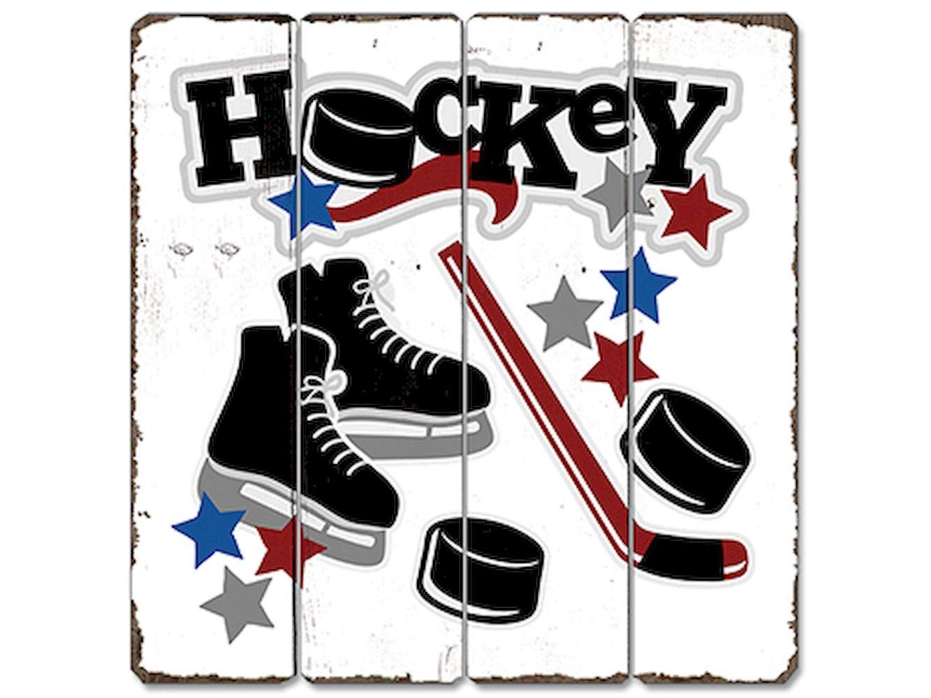 Handmade Wooden Hockey Sign - Custom Hockey Decor for Home, Office & Man Cave - Perfect Gift for Hockey Fans & Players
