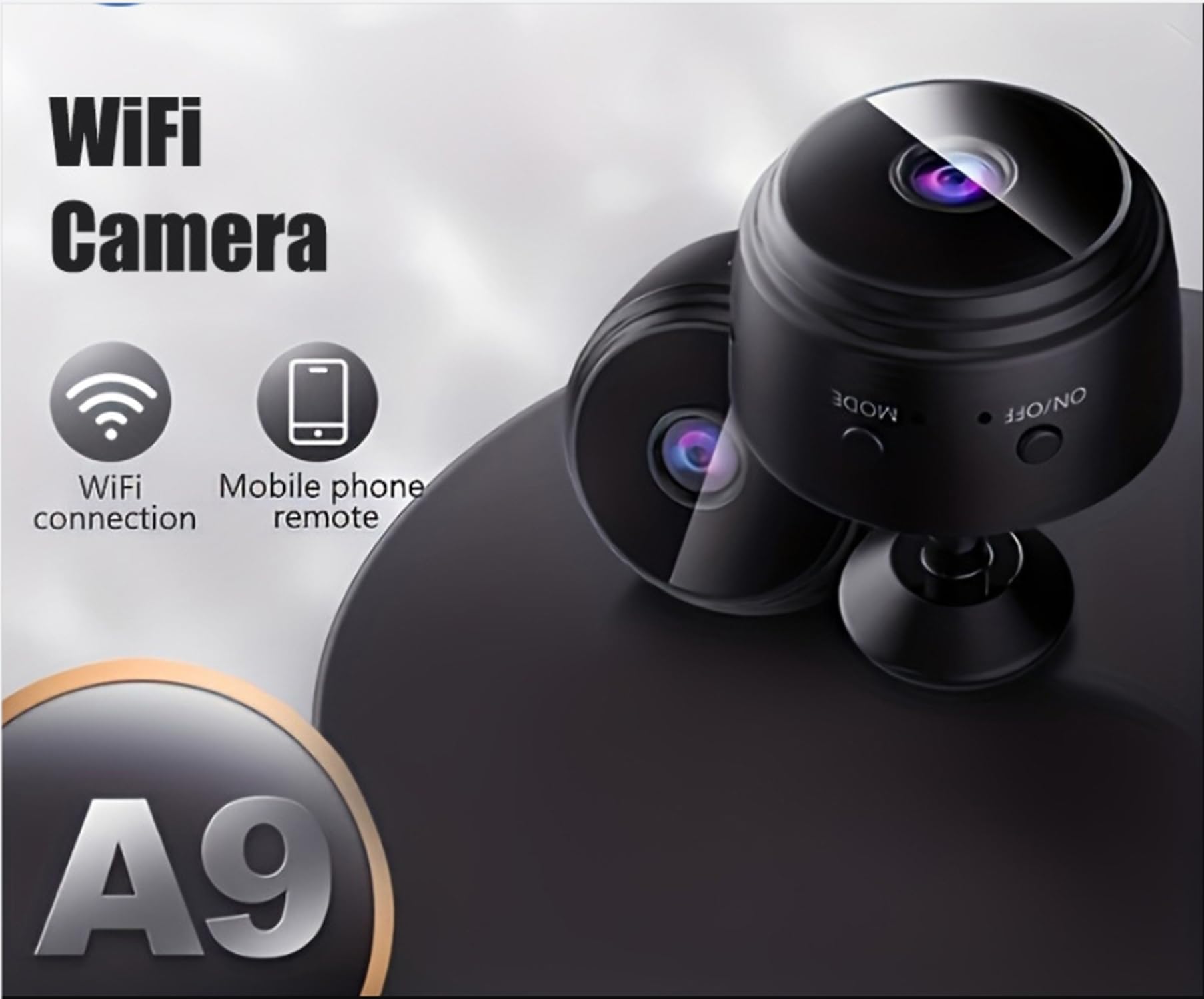 1080P WiFi Spy Camera - Wireless Hidden Surveillance Camera with Night Vision, Motion Detection & 2-Way Talk | Mini Nanny Cam for Home Security, Indoor/Outdoor Use | Monitor Kids, Pets & Property Remotely via Smartphone App