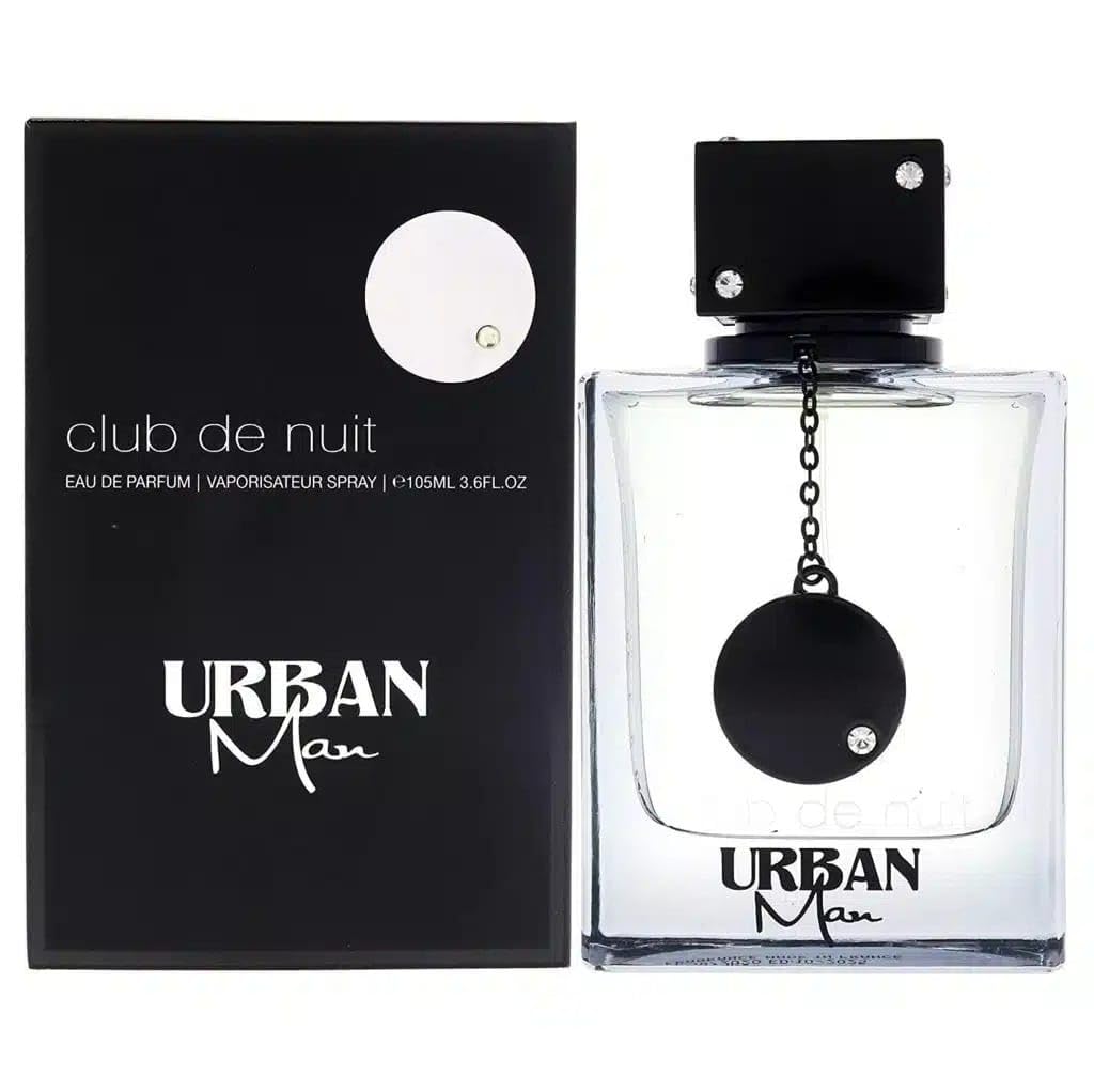 Club de Nuit Urban Cologne for Men - 3.55 oz (105ml) Eau de Toilette Spray - Long Lasting Fresh Scent - Perfect for Date Night, Office & Special Occasions