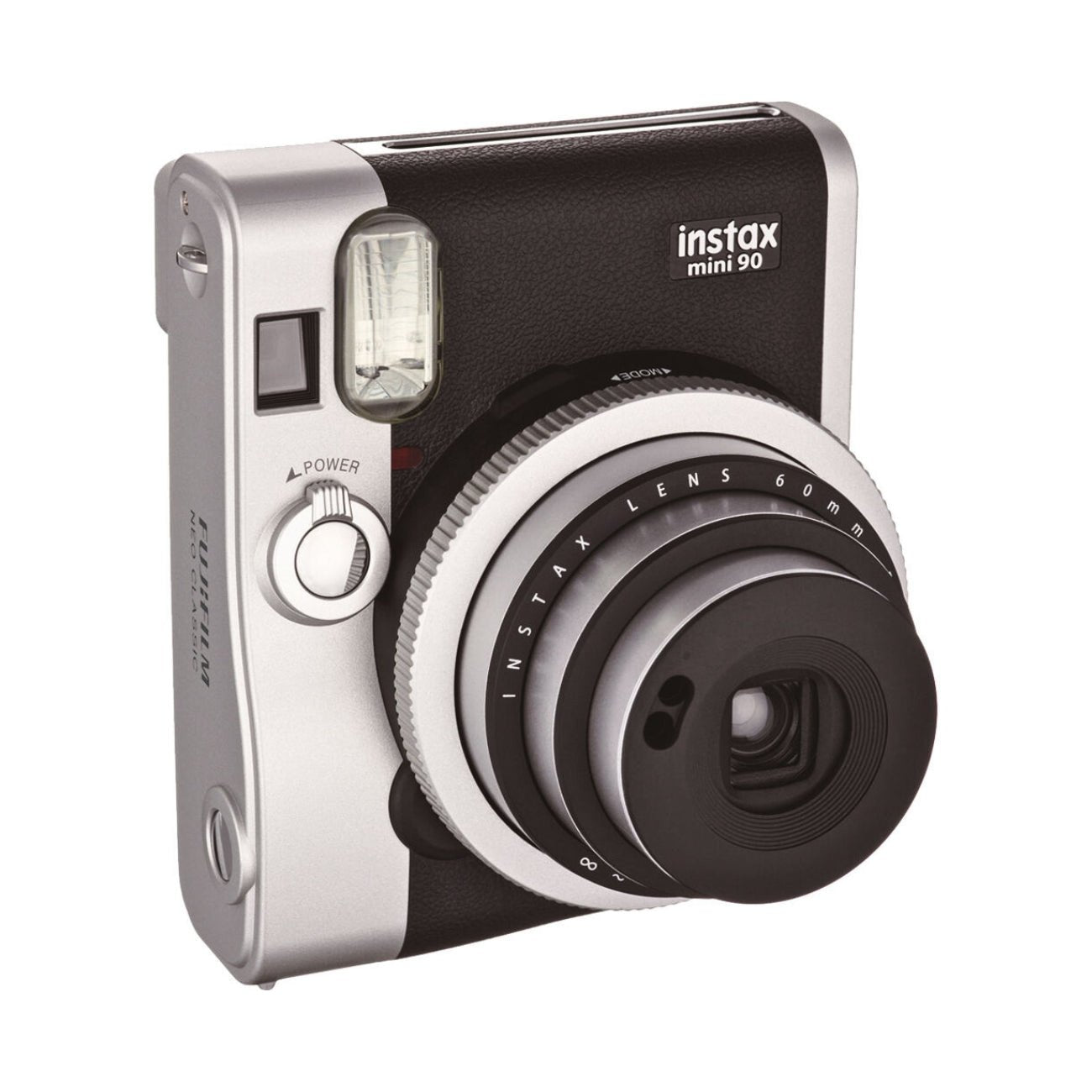 Fujifilm INSTAX Mini 90 Instant Camera - Vintage Style Instant Film Camera with Built-in Flash (Black & Brown) | Perfect for Travel, Parties, and Capturing Memories