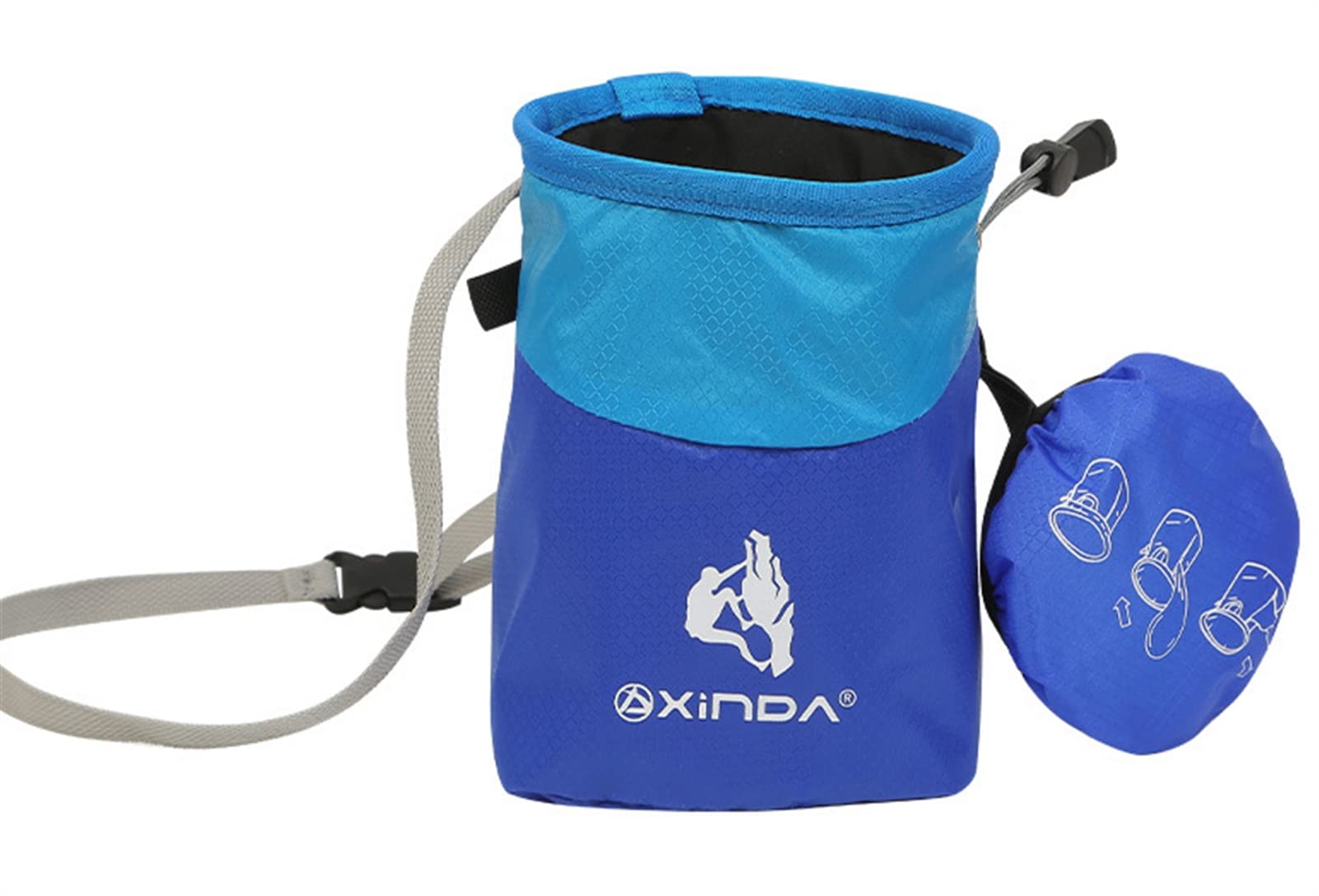 Lifup Chalk Bag for Rock Climbing & Bouldering - Adjustable Quick-Clip Belt, Large Zippered Pockets - Durable Chalk Bucket for Outdoor Sports, Weightlifting & Gym Training - Perfect for Climbers & Athletes