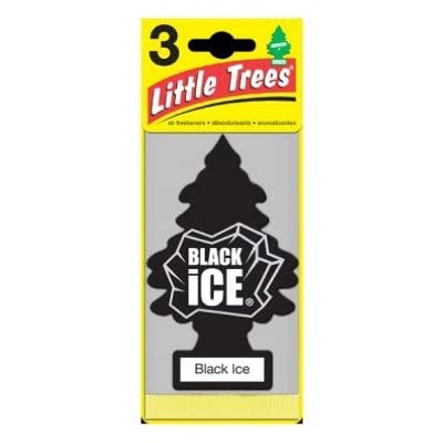 Little Trees Black Ice Scented Car Air Fresheners (Pack of 88) - Long-Lasting Fragrance for Cars, Trucks & Vehicles - Eliminate Odors & Freshen Air