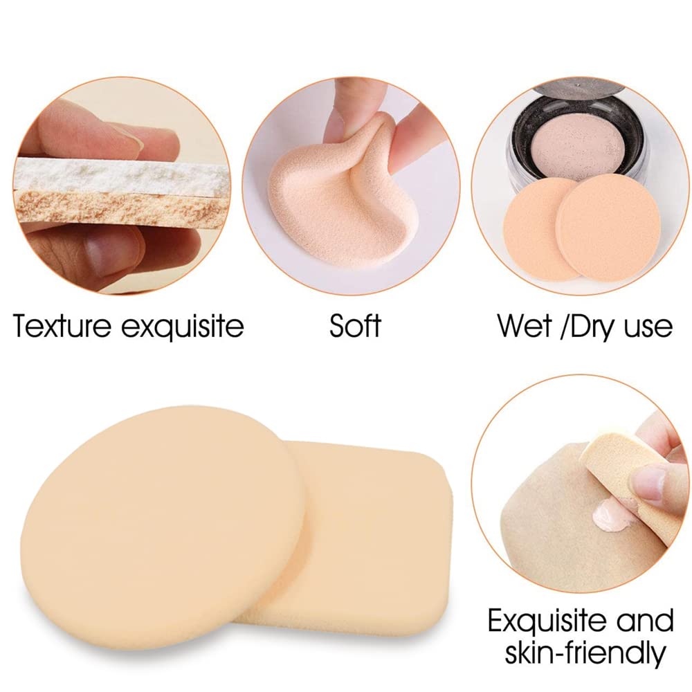 Premium Tandem Makeup Blender Sponges - 2 Pack for Full Coverage Foundation (Powder, Cream, Liquid) | Soft & Durable Beauty Sponge Applicators for Sensitive & Normal Skin | Perfect for Everyday Makeup & Professional Use