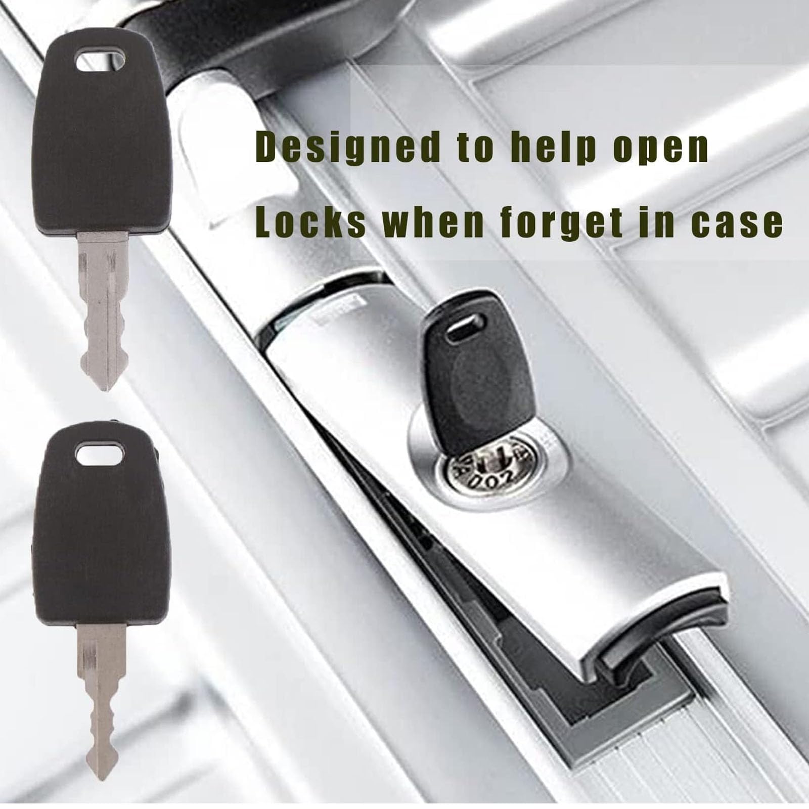 **TSA 002 Key for Luggage Lock - 2 Pack | TSA002 Master Key Compatible with Suitcase Password Locks | Luggage Lock Repair Tool | Perfect for Travel, Security & Lost Key Replacement**