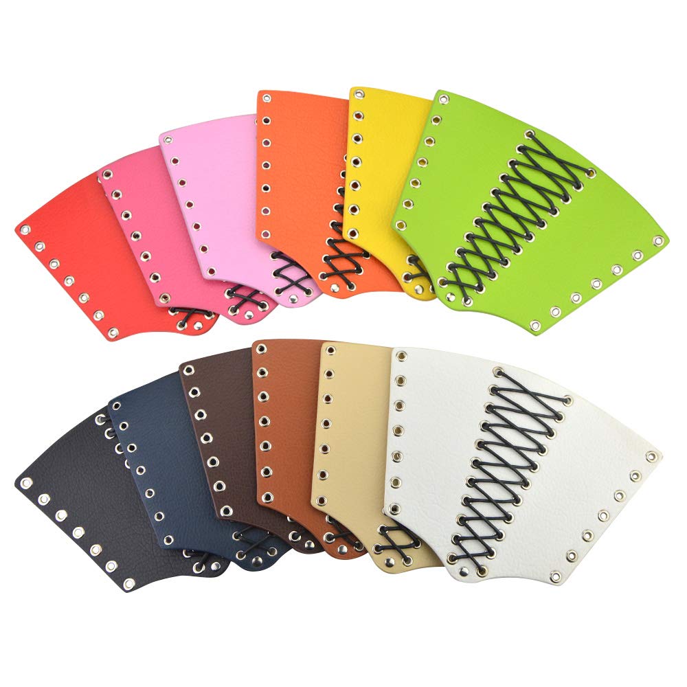 AMEYXGS Adjustable Leather Archery Arm Guard - Left & Right Hand Compatible - Traditional Bow Arm Protector with Laces - Perfect for Target Practice & Hunting