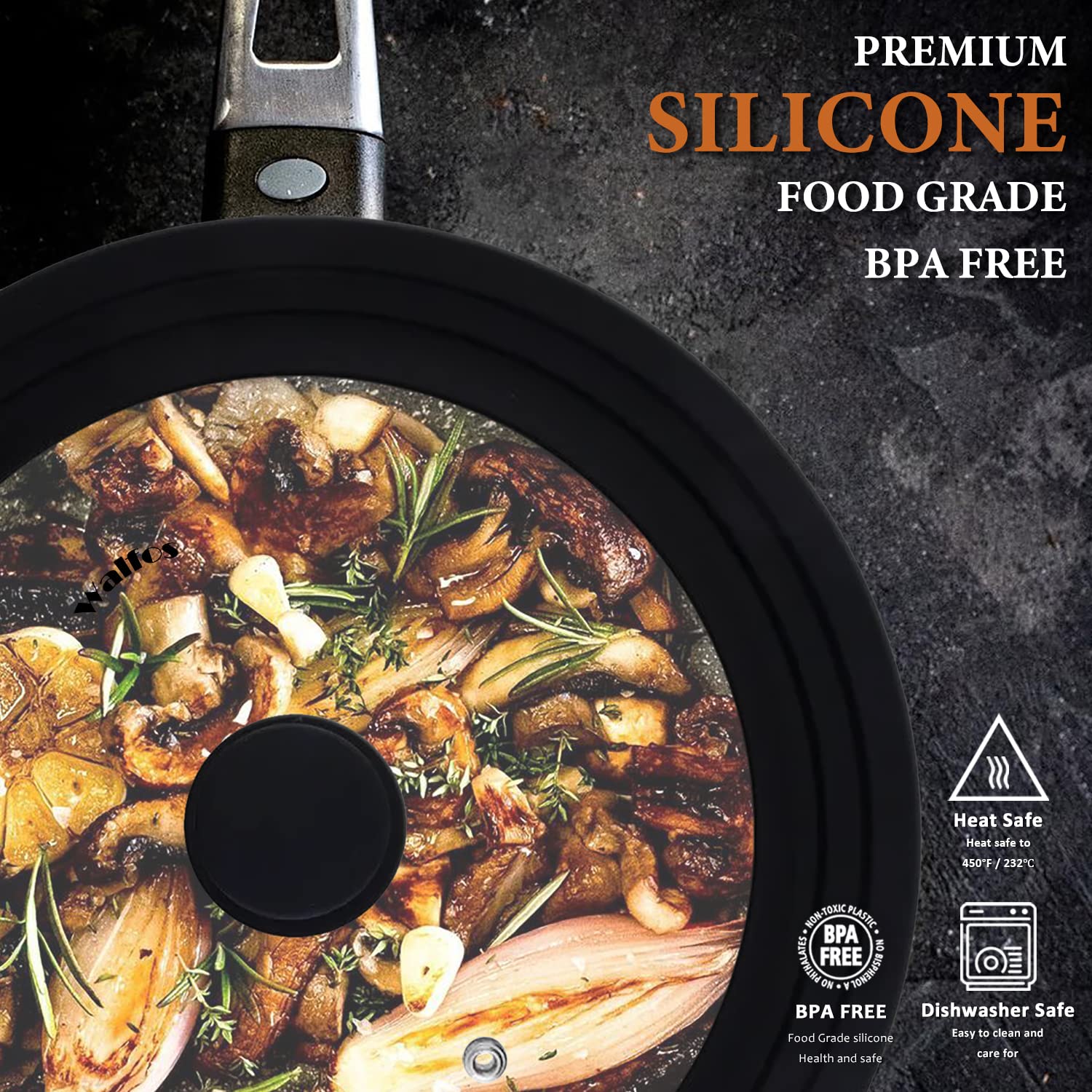 Universal Glass Lid for Pots, Pans & Skillets - 11