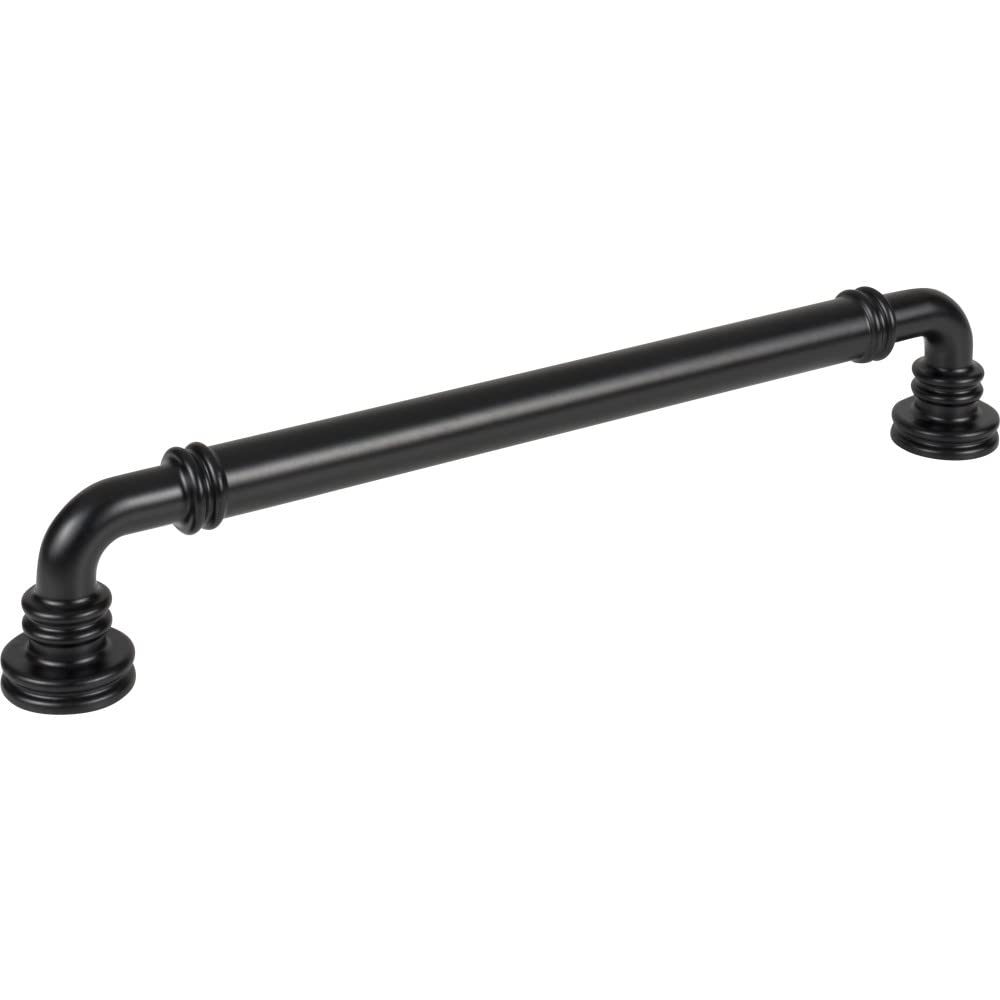 Top Knobs Cranford 12-Inch Appliance Pull Handle - Flat Black Finish for Kitchen Cabinets & Drawers | Durable & Stylish Hardware for Modern Homes