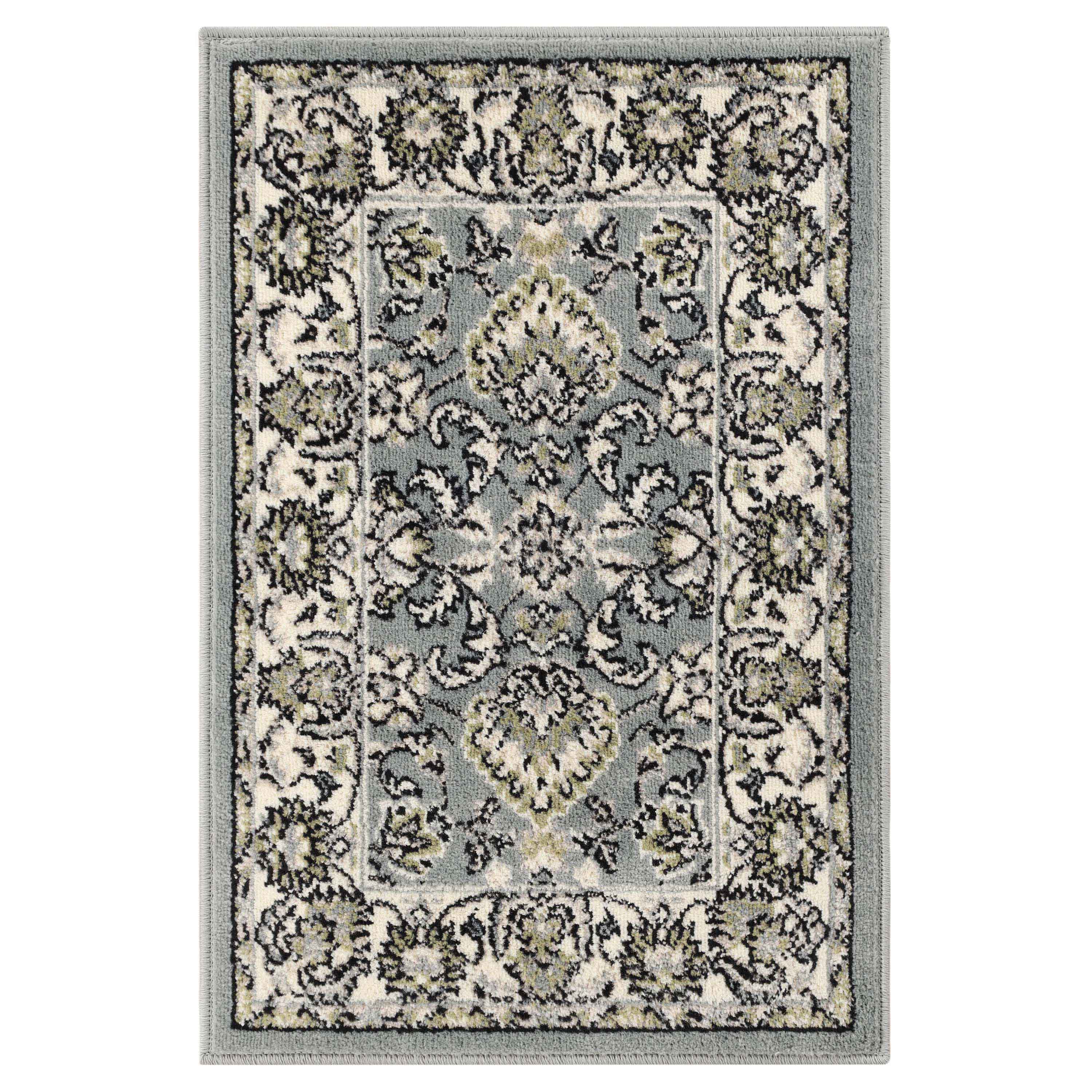 Elegant Floral Indoor Area Rug or Runner - Soft Non-Slip Living Room Carpet - Perfect for Bedroom, Hallway & Home Decor