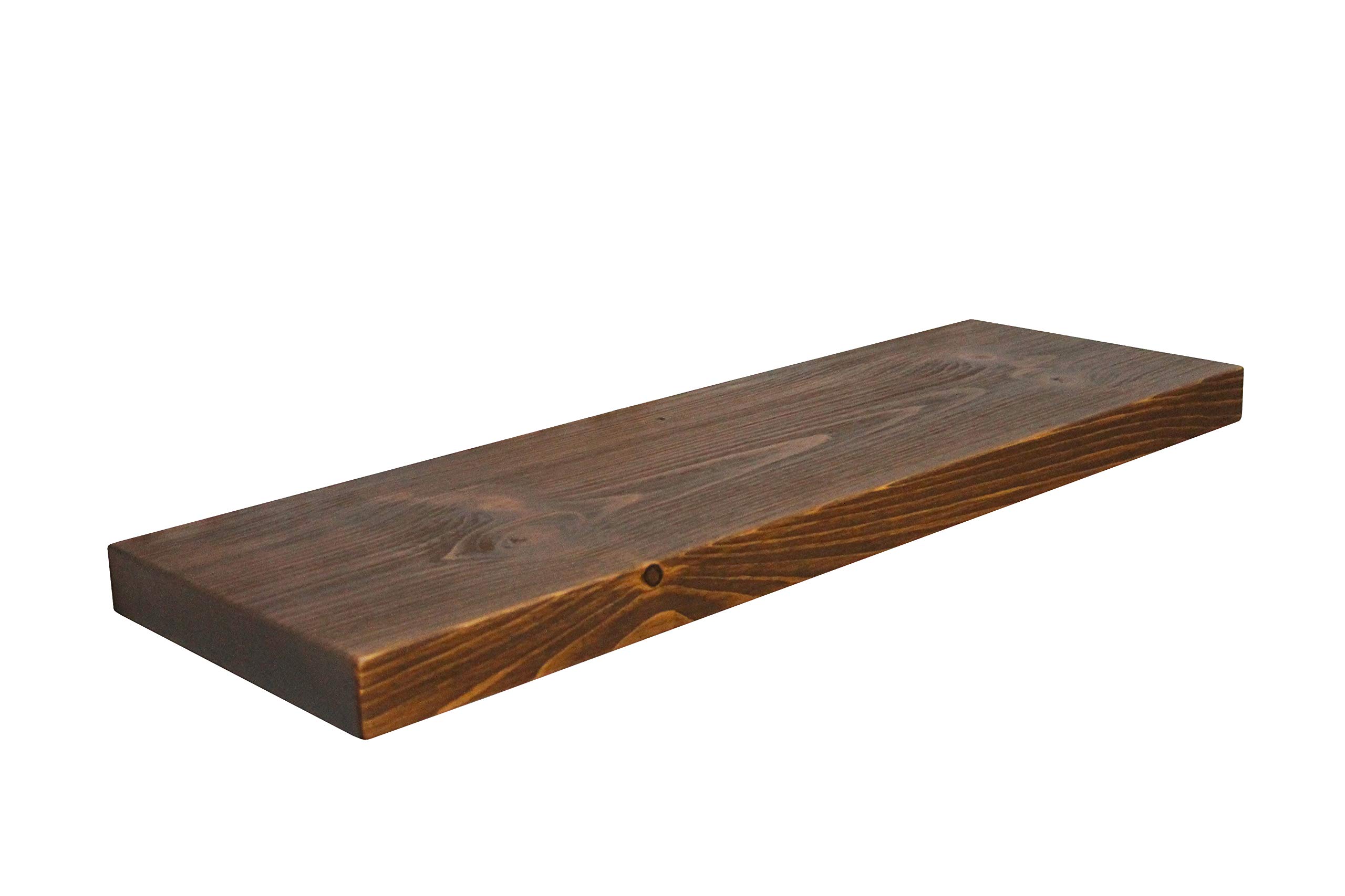 Joel's Antiques - 36 Inch Natural Wood Floating Shelves for Wall - Heavy Duty Rustic Wall Shelves (36x12x2 Inches) - Perfect for Bedroom, Living Room, Kitchen Decor - Farmhouse Style Home Organization & Display Shelf