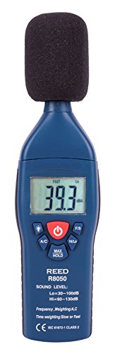 REED Instruments R8050 Dual Range Sound Level Meter - Professional Noise Measurement for Home, Office & Industrial Use