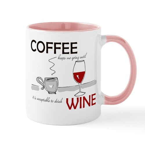 White/Pink Inside - Coffee Wine Mugs