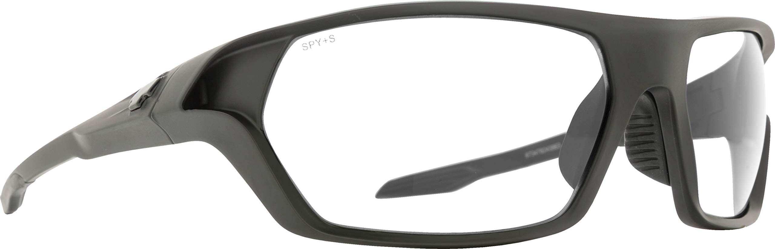 SPY OPTIC QUANTA 2 ANSI Safety Glasses - Matte Black Frame with Clear Lens for Work, Sports & Outdoor Activities