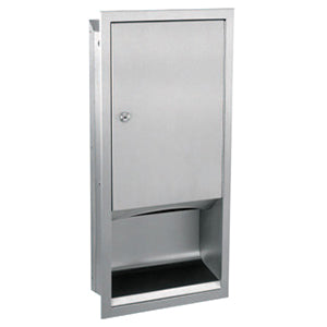 Gamco TD Series Recessed Paper Towel Dispenser - Commercial Grade Stainless Steel Hand Towel Holder for Restrooms, Kitchens & Office Use