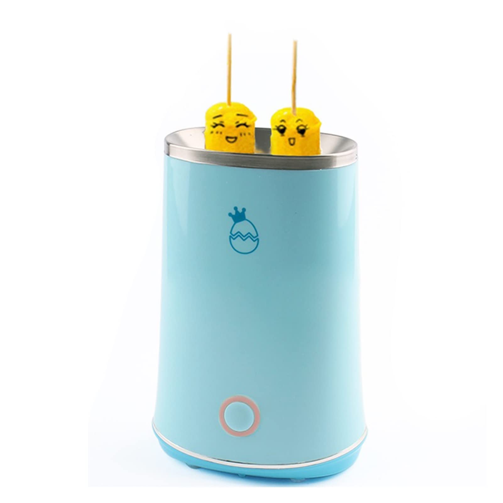 BETERE Electric Automatic Mini Egg Roll Maker - Omelette Cup Machine with 30 Bamboo Sticks (Blue) | Perfect for Breakfast, Snacks, and Party Food Prep
