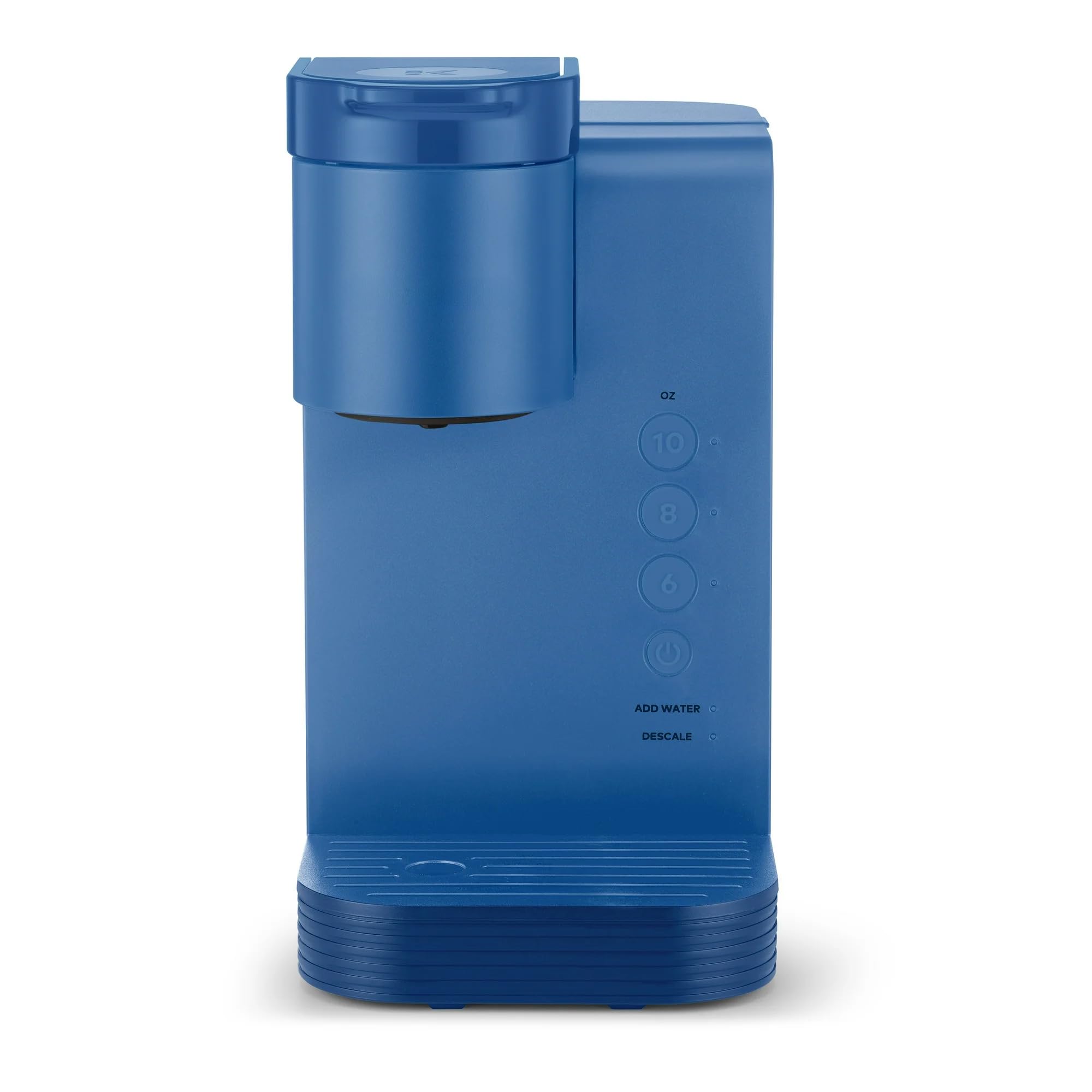 **K-Express Essentials Single Serve Coffee Maker - Compact K-Cup Pod Machine with 36 oz Water Reservoir, Fast Brewing & Travel Mug Compatible - Perfect for Home, Office & Travel (Navy Blue)**    *(Use Cases: Enjoy fresh coffee at home, in small offices, dorm rooms, or while traveling with this portable and space-saving coffee maker.)*