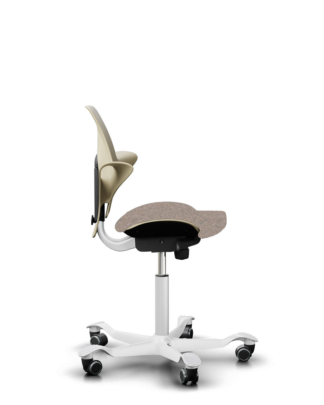 HÅG Capisco Puls 8020 Ergonomic Office Chair with Kvadrat Sand ARDA Fabric - Modern Design Collection for Home & Workspace Comfort