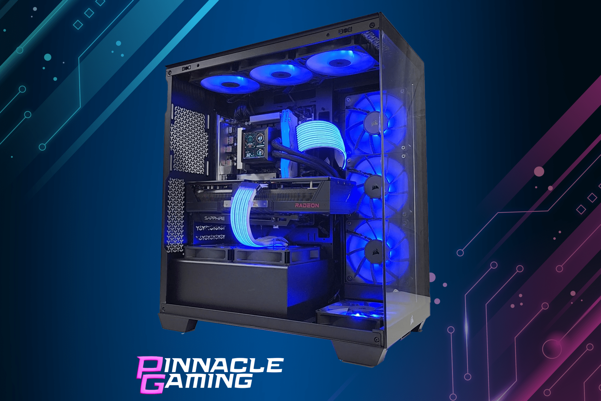 Custom Gaming Desktop PC - Corsair & Lian Li Case, AMD Ryzen 5, RTX 5060, 1TB SSD, 32GB RAM, WiFi 6 - Ultimate Gaming Setup for Esports & 4K Gaming