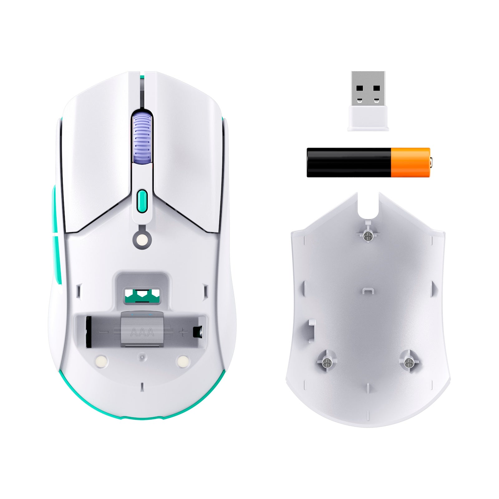 HyperX Pulsefire Haste 2 Core Wireless Gaming Mouse - Lightweight Ergonomic Design for FPS, MOBA & Esports - Perfect for Competitive Gaming & Office Work