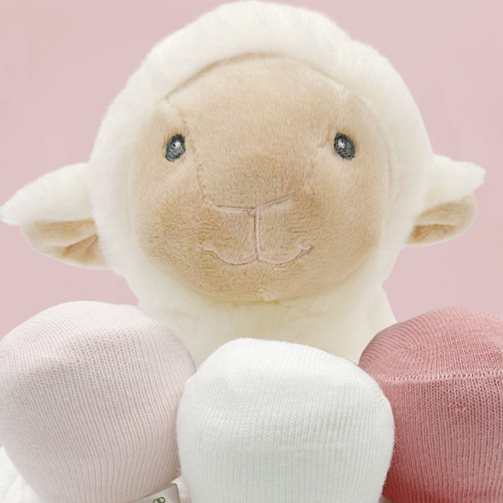 Little Lamb Diaper Cake - Adorable Pink Baby Shower Gift for Girls, Perfect for Newborn Celebrations and Nursery Decor