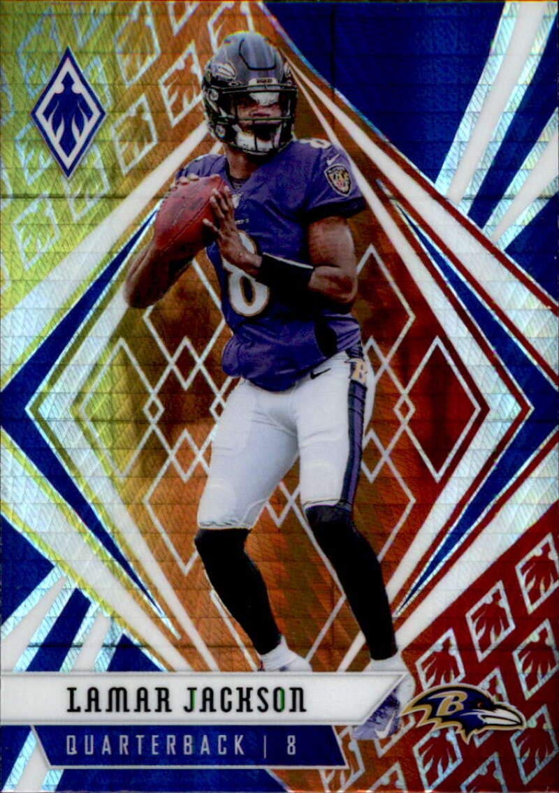 2020 Panini Phoenix Fire Burst #61 Lamar Jackson Baltimore Ravens Football Card - Perfect for Collectors, Investors & Ravens Fans