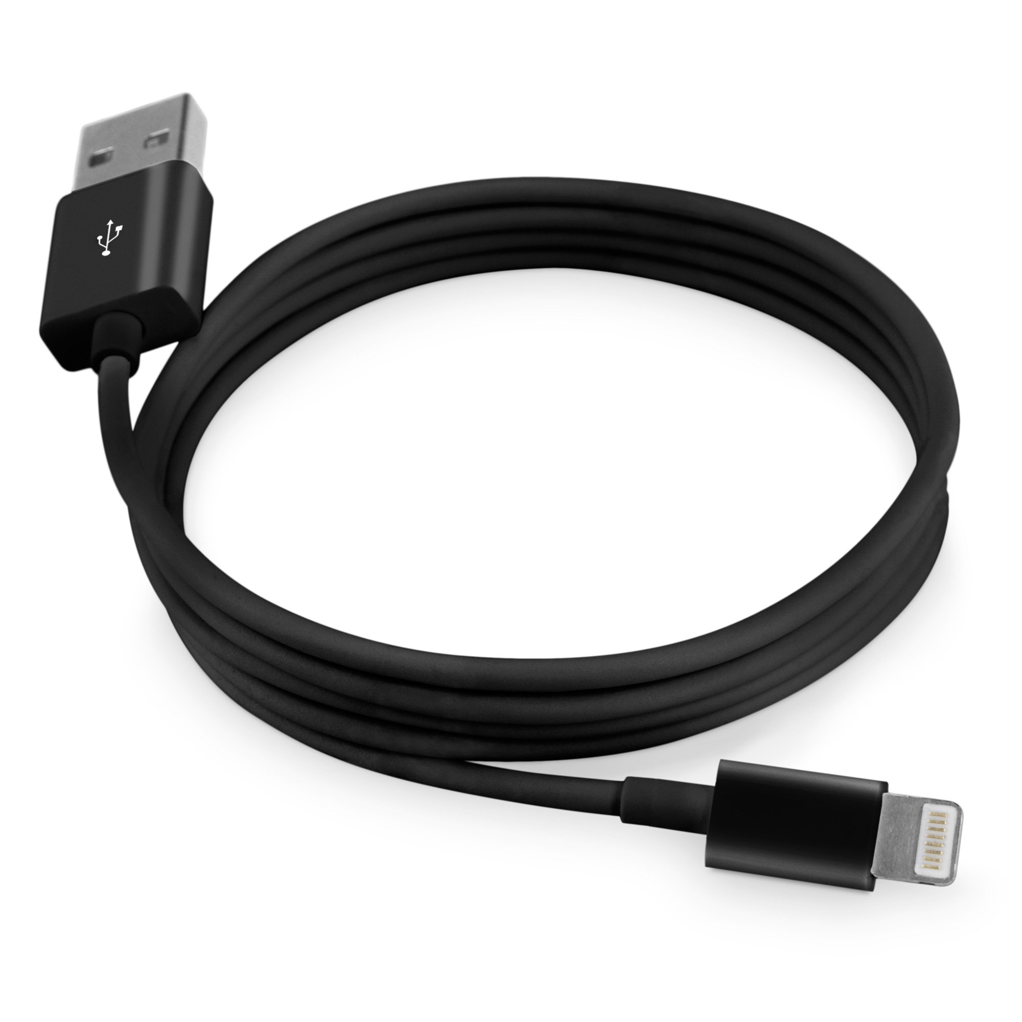 Apple Certified MFI Lightning Cable 5ft - Fast Charging & Sync Cable for iPhone 14/13/12/11/X/8/7/6, iPad Air, iPad Mini, iPod - Durable Nylon Braided Black Lightning Cord - Perfect for Home, Office & Travel Charging