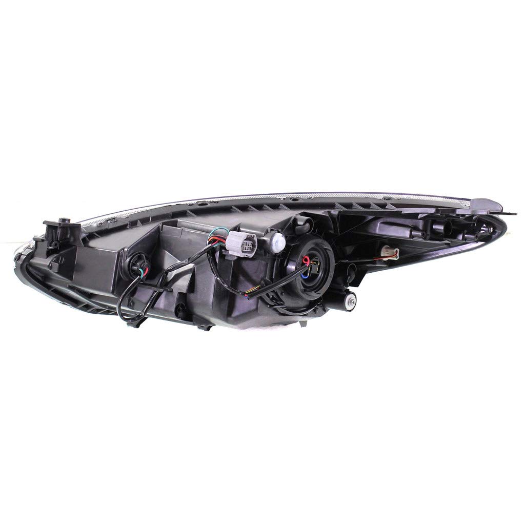 CarLights360: DOT Certified Mazda 2 Headlight Assembly (2011-2014) - Right Passenger Side Replacement Part MA2519144 | Perfect for Night Driving & Foggy Conditions