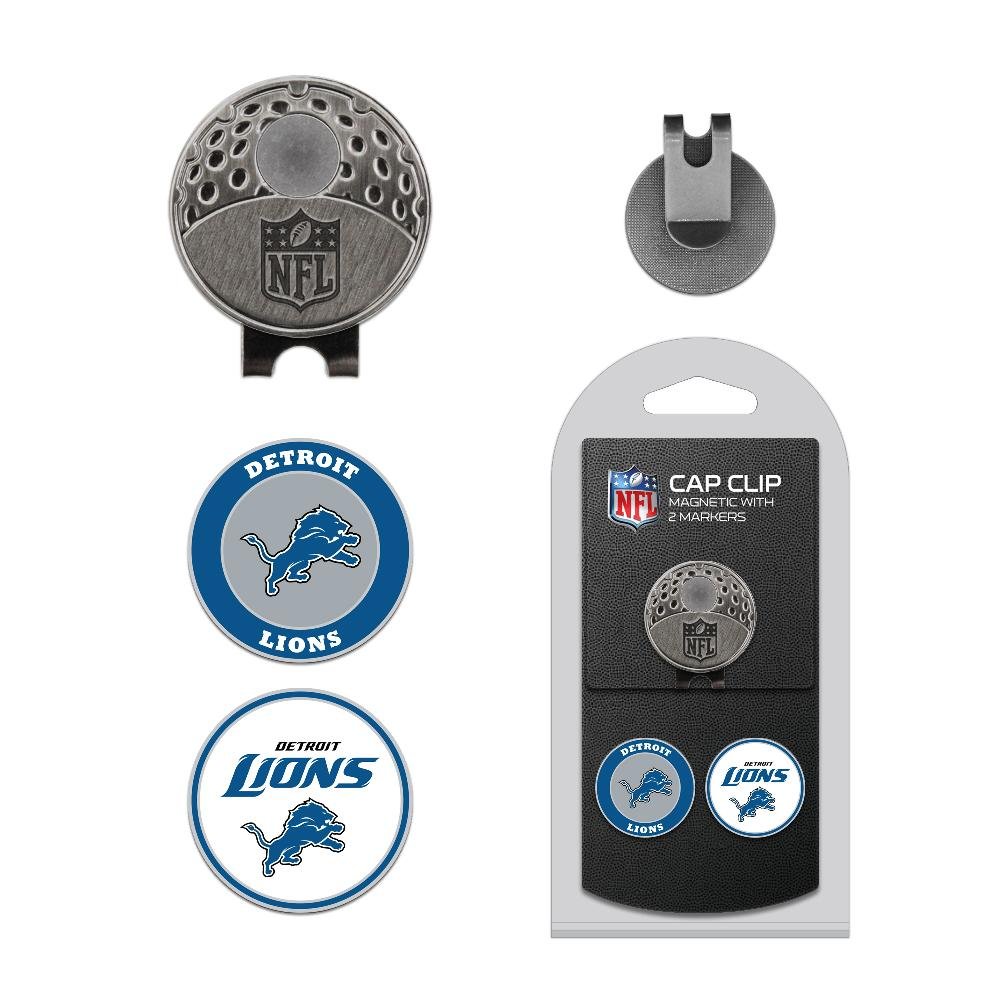 Team Golf NFL Golf Cap Clip with 2 Removable Double-Sided Enamel Magnetic Ball Markers - Hat Accessory for Golfers - Perfect for Golf Games, Practice & Fan Support
