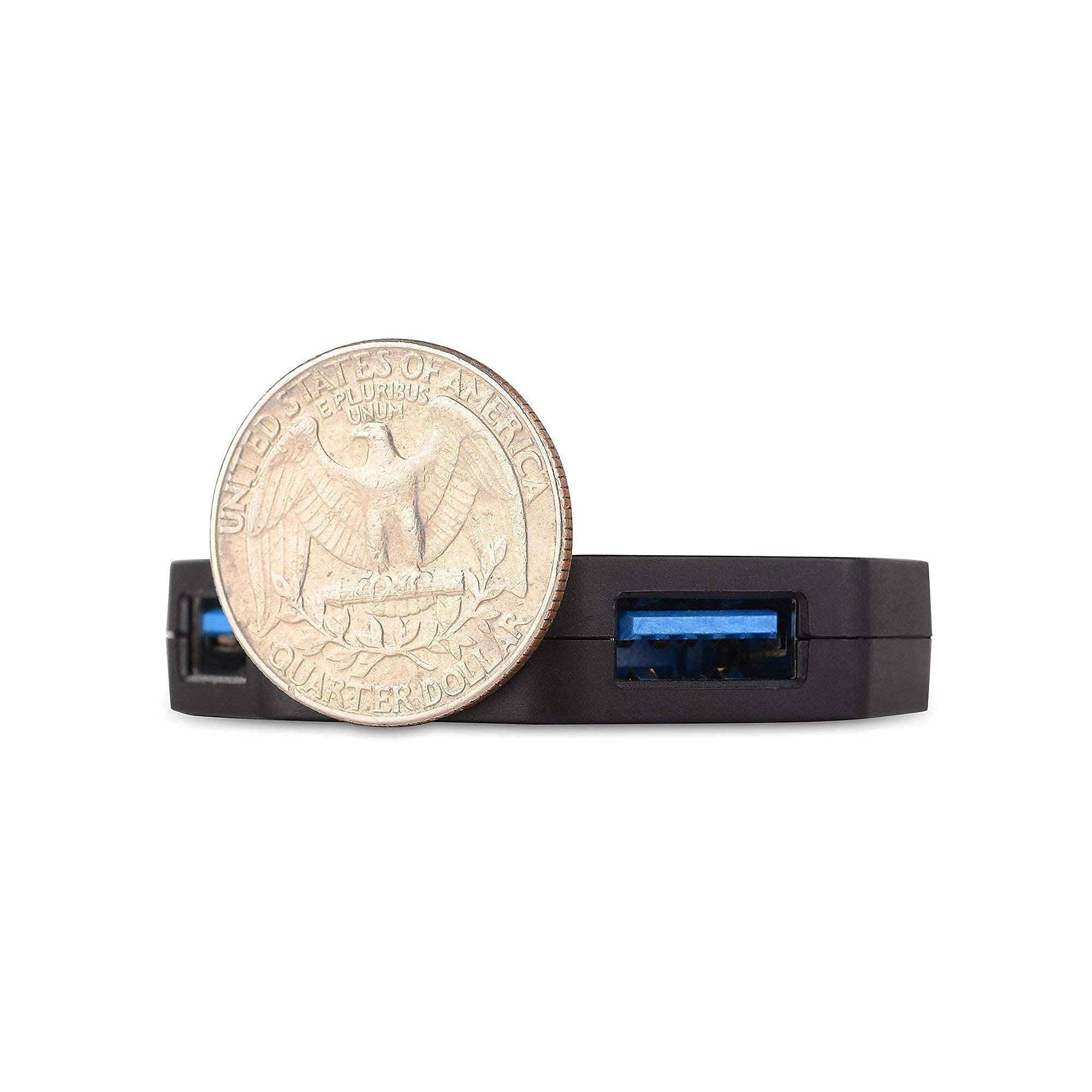 Cable Matters USB 3.0 to DisplayPort Adapter 4K - Ultra Mini USB Hub with 4 Ports for Windows PC, Laptop, Monitor - Perfect for Home Office, Gaming & Multi-Screen Setup | Ideal for Video Editing, Remote Work & Dual Monitor Productivity