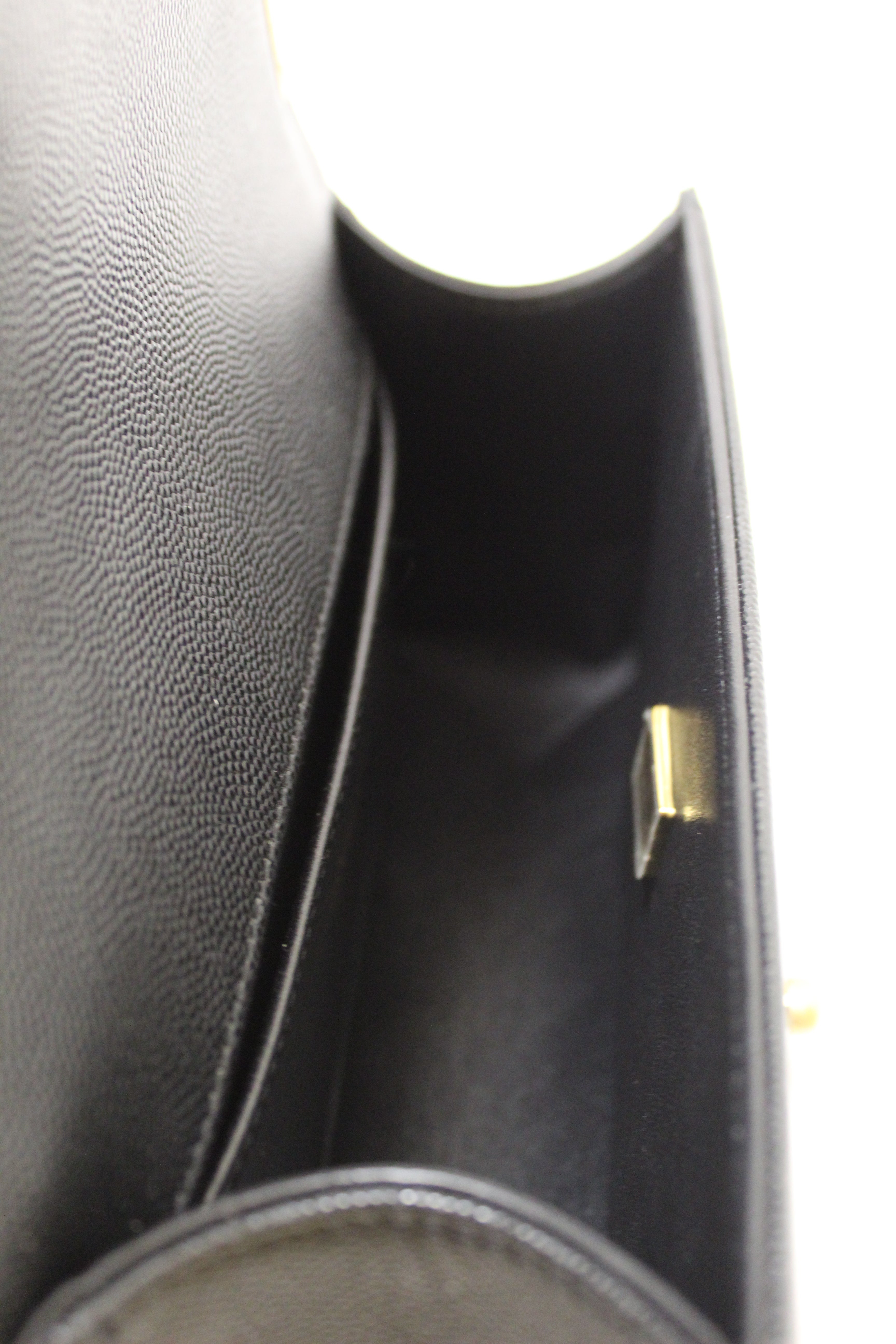 Authentic Chanel Black Quilted Caviar Leather Small Boy Flap Shoulder Bag - Luxury Designer Handbag for Women, Perfect for Evening Events, Parties & Special Occasions