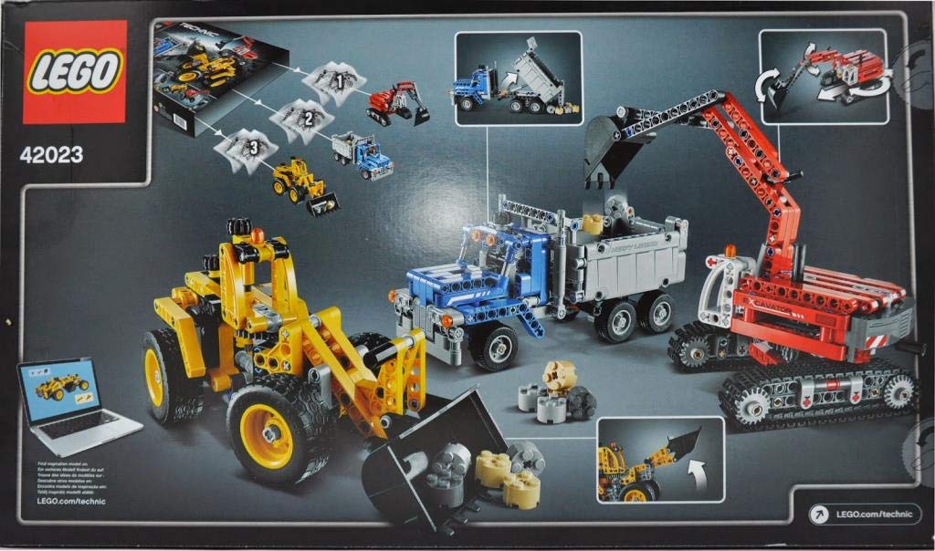 LEGO Technic 42023 Construction Crew Building Set - STEM Educational Toy for Kids & Adults - Perfect for Construction Themed Play & Collector Display