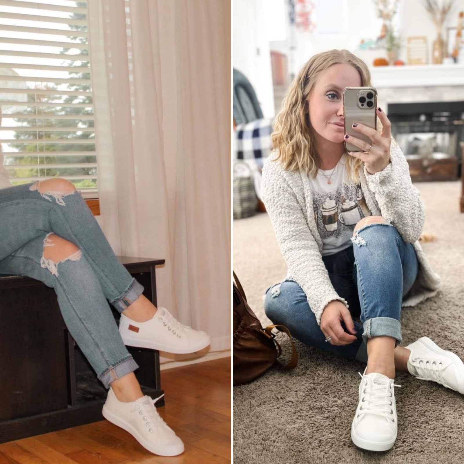 JENN ARDOR Women's Comfortable Elastic Slip-On Sneakers - Stylish Lightweight Canvas Walking Shoes for Casual Wear | Perfect for Daily Errands, Travel & Outdoor Activities