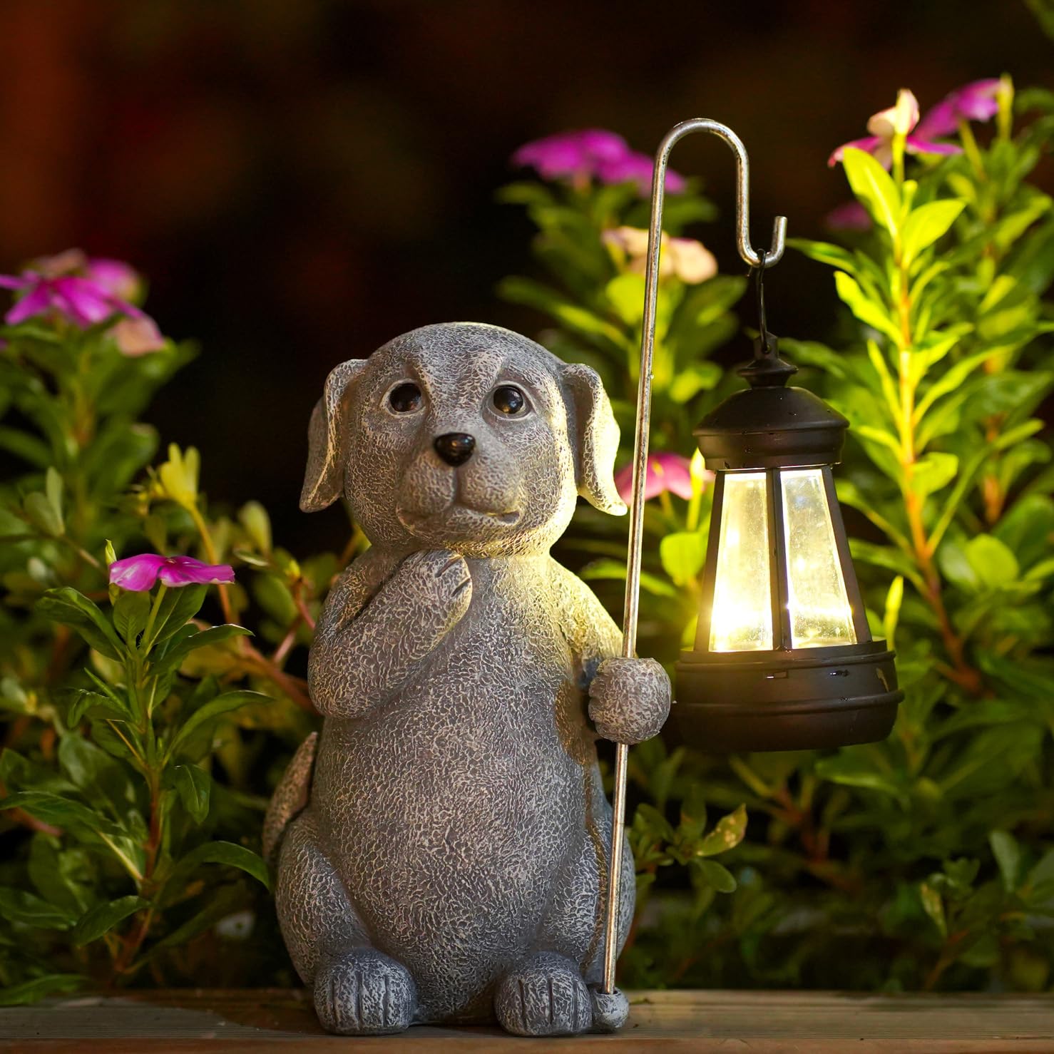 Solar Powered Garden Decor Statues - Outdoor Patio Balcony Yard Lawn Ornaments - Unique Christmas Birthday Gifts for Women, Mom, Grandma, Wife & Sister - Perfect for Garden Decorations, Home Landscaping & Holiday Gift Giving
