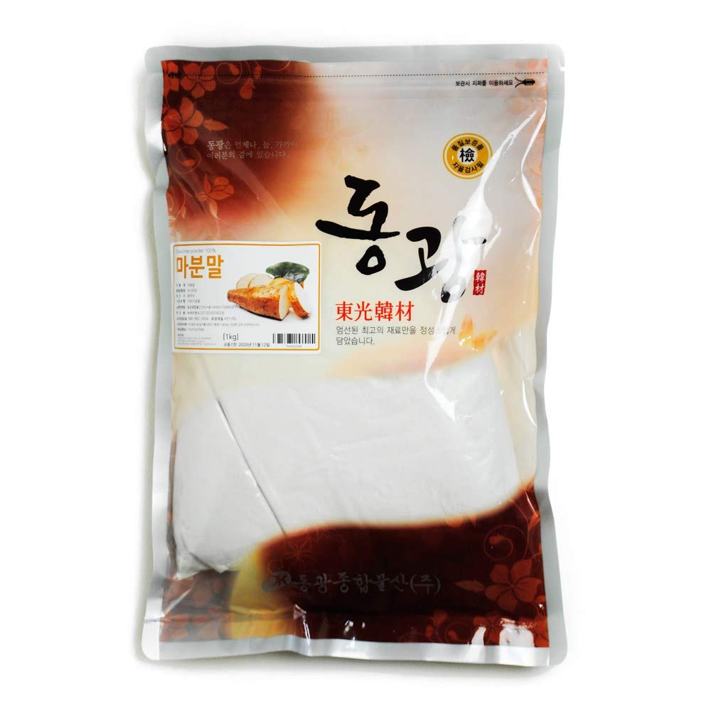 Premium Korean Dried Yam Powder 1kg (2.2 lbs) - Gluten-Free, Non-GMO Yam Flour for Baking, Cooking & Traditional Korean Dishes - Perfect for Desserts, Soups, and Healthy Snacks