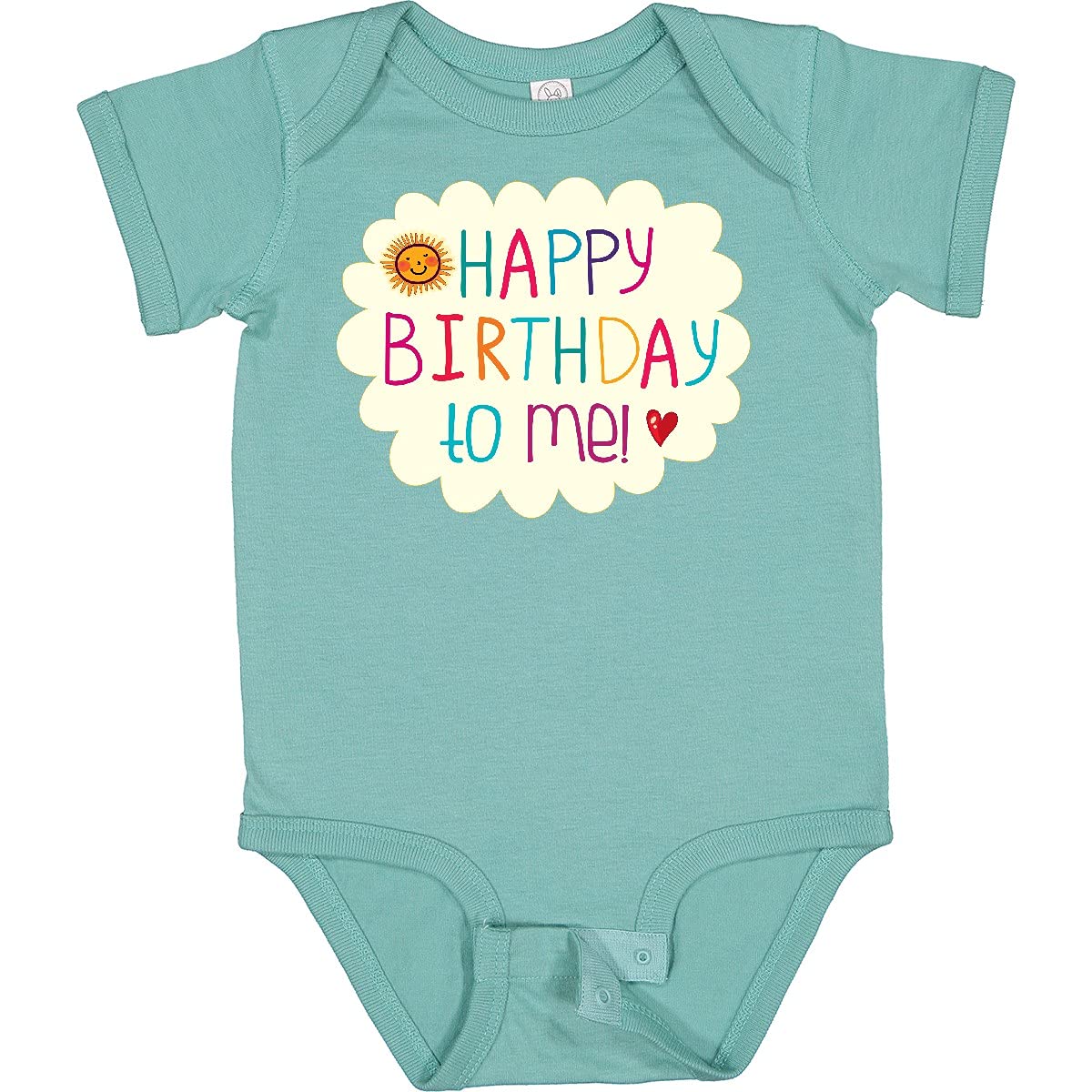 Inktastic Happy Birthday to Me Baby Bodysuit - Cute Birthday Outfit for Infants & Toddlers - Perfect for 1st Birthday Parties, Photo Shoots & Celebrations