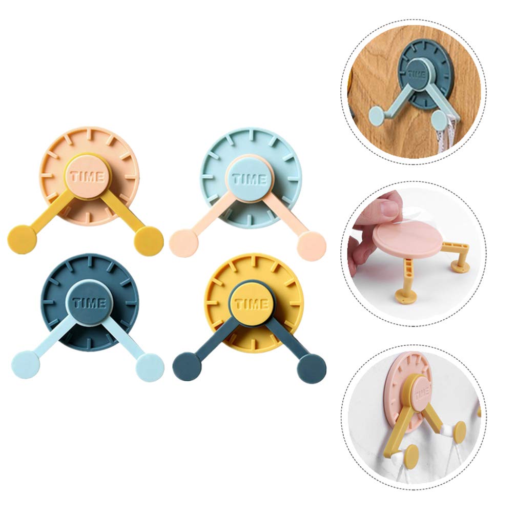 16-Pack Cabilock No Trace Adhesive Hooks - Strong Sticky Wall Hooks for Home Decor, Bathroom, Kitchen & Door Organization - Damage-Free Hanging Solution for Towels, Keys, Coats & More