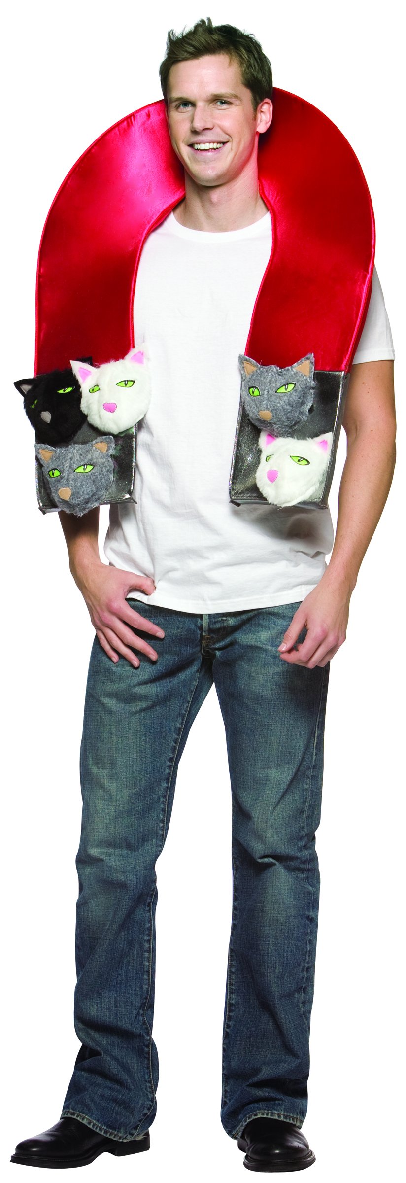 Rasta Imposta Pussy Magnet Cat Costume - Funny Halloween Pet Outfit for Cats & Kittens - Perfect for Halloween Parties, Pet Parades & Photo Shoots