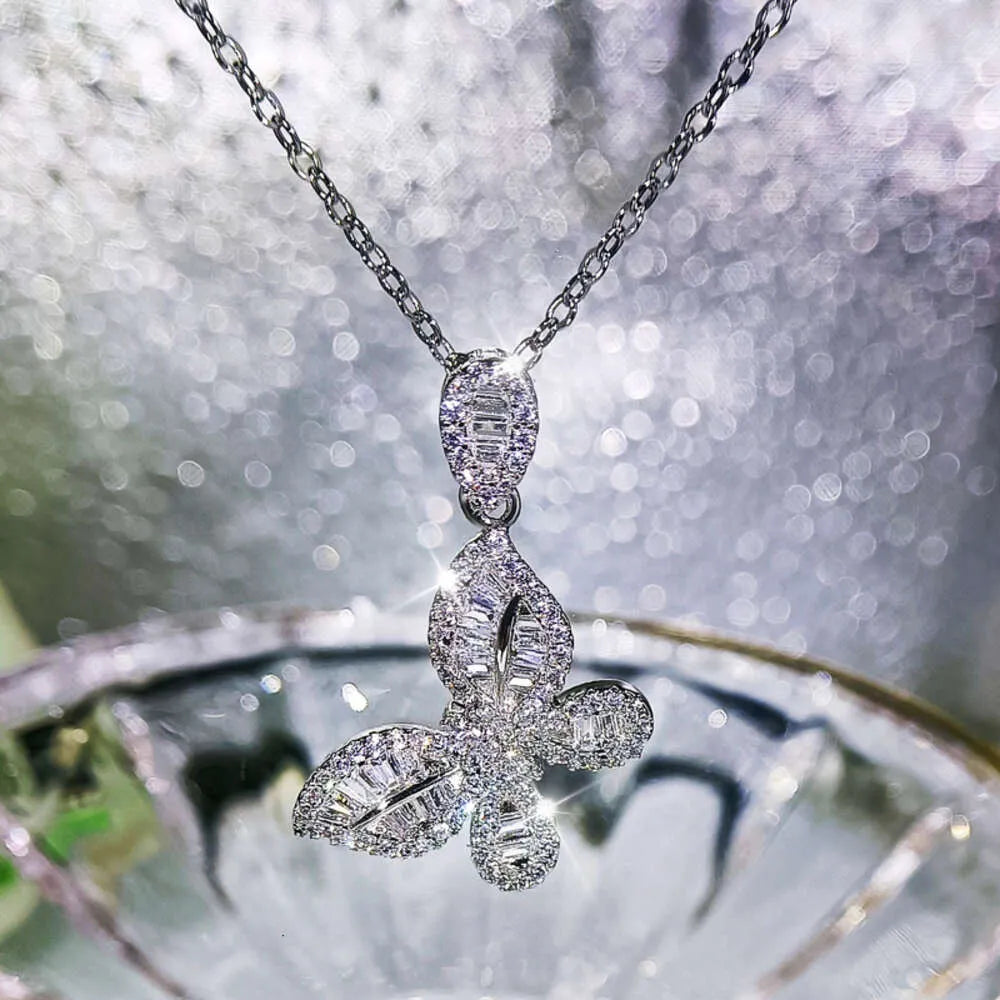 3-Piece Moissanite Jewelry Set - Necklace, Earrings & Ring - Iced Out Cubic Zirconia for Women - Perfect for Parties, Weddings & Special Occasions