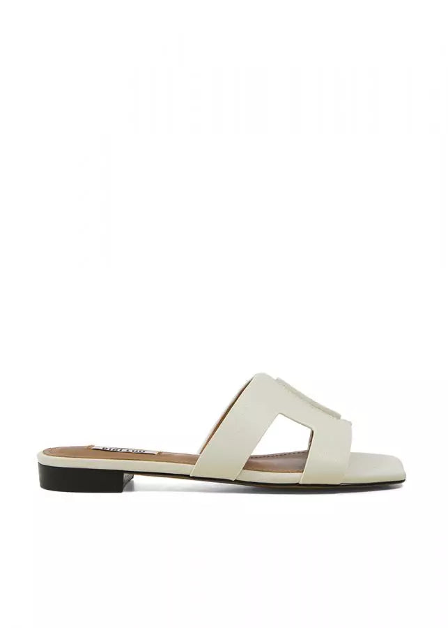 Chieko Women's Comfortable Off White Sandals - Perfect for Beach, Vacation & Summer Outfits
