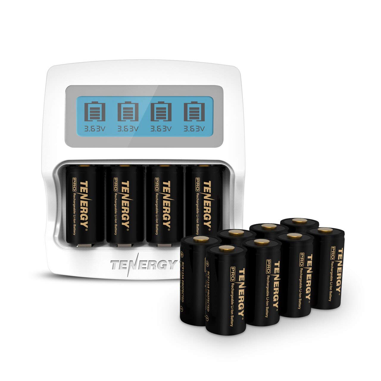 Tenergy 12 Pack Rechargeable AA Batteries with Smart Charger - Compatible with Arlo Pro, Pro 2, Ultra & Essential Wireless Security Cameras (Arlo Certified) - Perfect for Home Security & Outdoor Monitoring