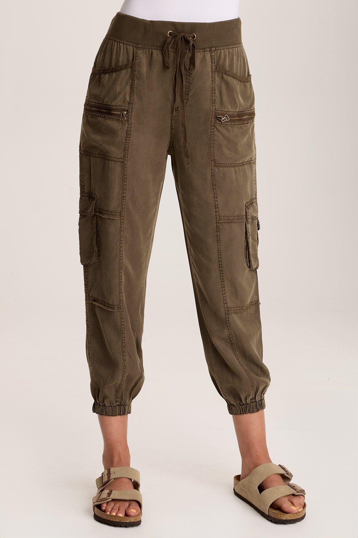 Hansa Twill Cargo Jogger Pants for Men - Comfortable Slim Fit Stretch Joggers with Multiple Pockets | Perfect for Workout, Travel & Casual Wear