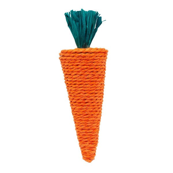 Living World Nibblers Carrot Corn Husk Chew Toy for Small Pets - Natural Rabbit, Guinea Pig & Hamster Chew Treat - Promotes Dental Health - Perfect for Cage Enrichment & Playtime