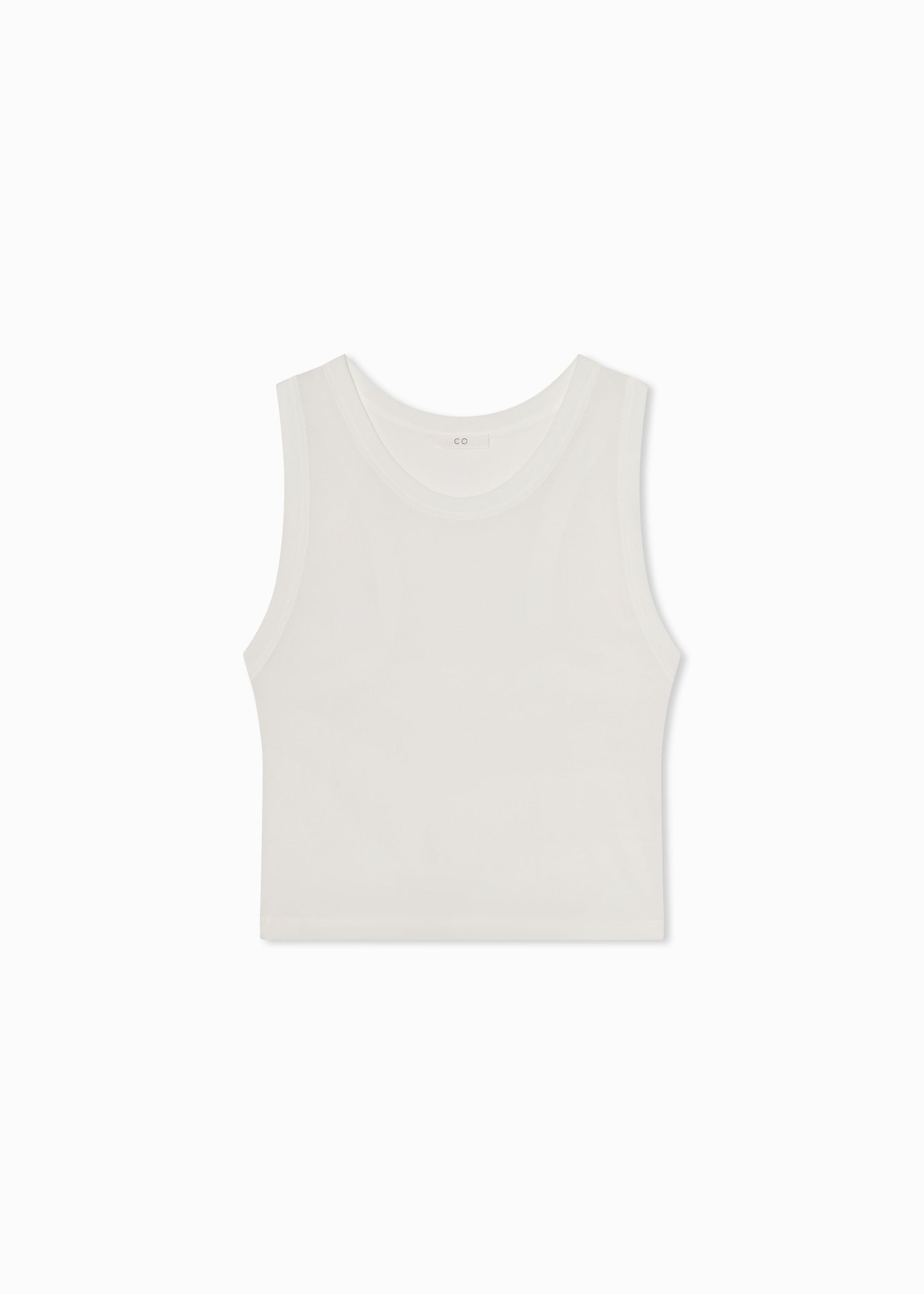 Slub Jersey Loose Tank Top - White | Comfortable & Breathable Women's Casual Wear for Summer & Layering