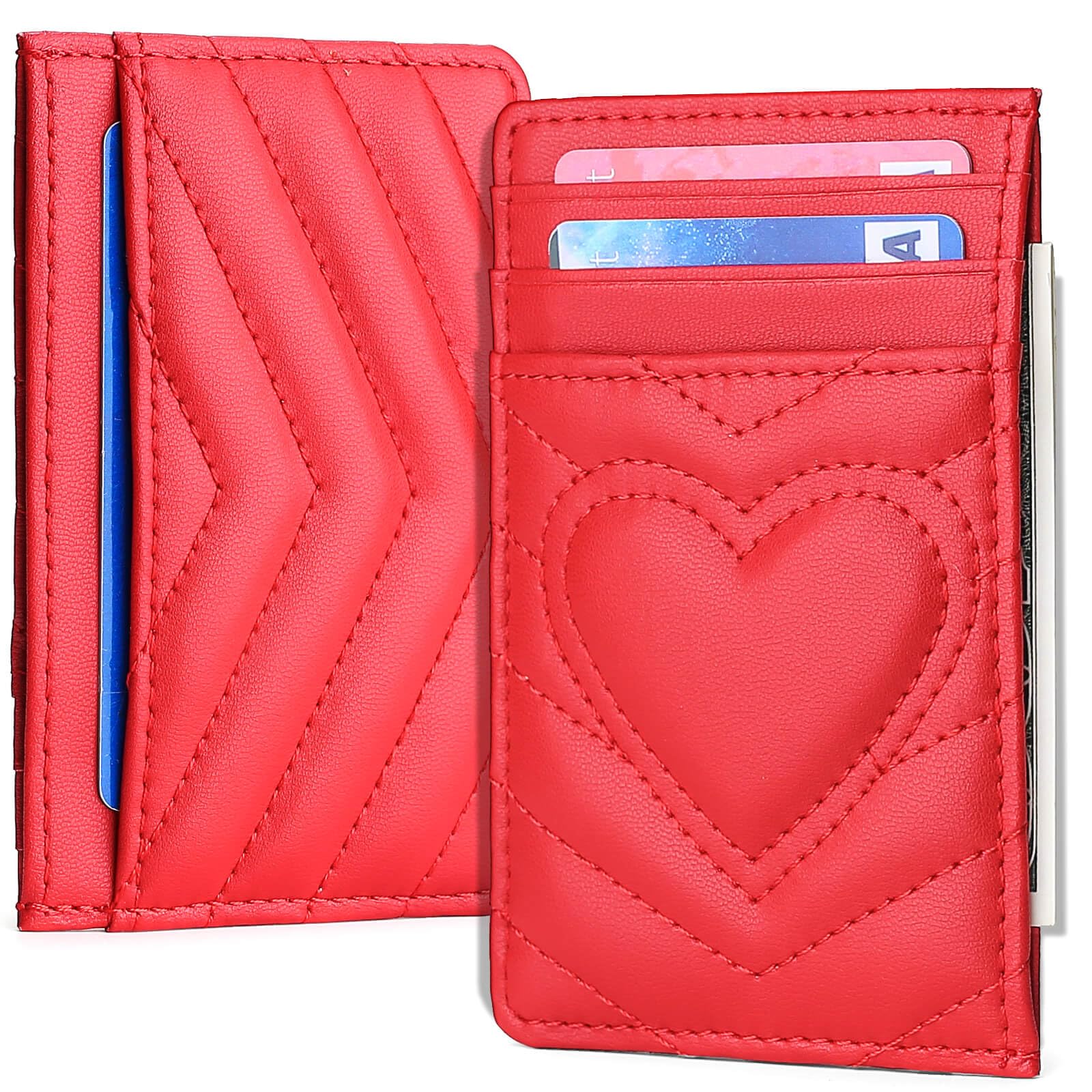 Premium RFID Blocking Leather Card Holder Wallet - Slim & Stylish for Men & Women - Perfect for Travel, Business & Everyday Use