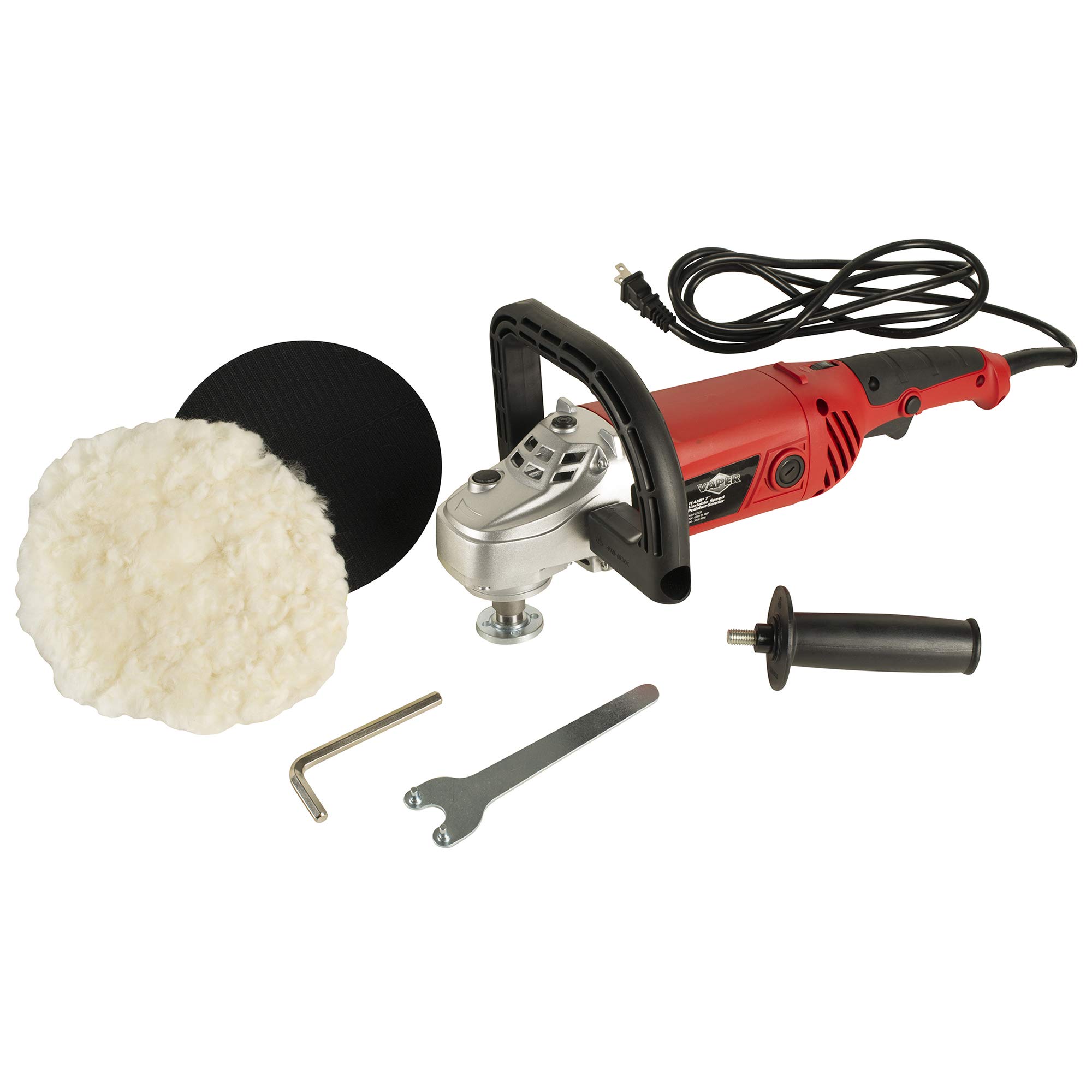 Titan 22530 7-Inch 11 Amp Heavy-Duty Polisher & Sander for Cars, Boats, and Metal Surfaces - Professional Auto Detailing & Woodworking Power Tool