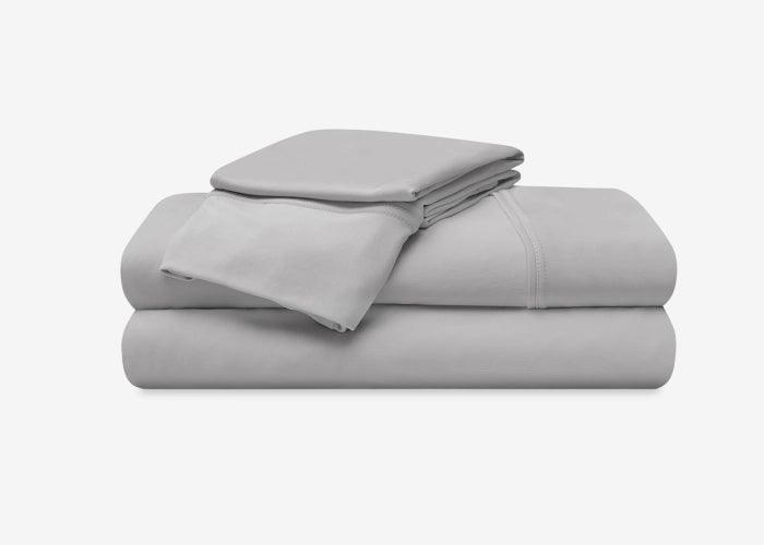 Premium Ver Tex King Size Sheet Set - Light Grey 100% Cotton Bed Sheets for Ultimate Comfort - Perfect for Master Bedroom, Guest Room & Hotel Use
