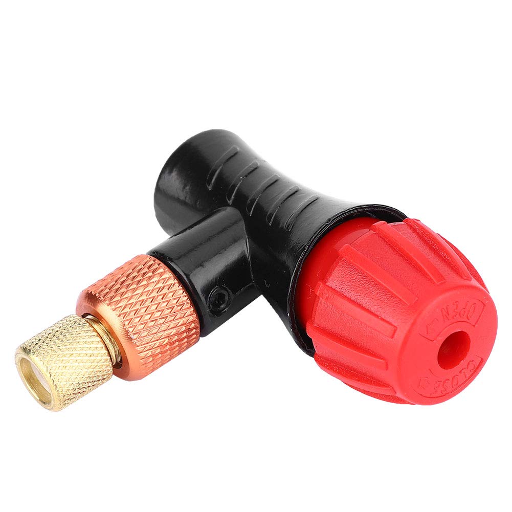 CO2 Bike Tire Inflator - 1Pcs Universal Valve Head for Presta & Schrader Valves - Compatible with Road Bikes & Mountain Bikes - Perfect for Quick Tire Inflation During Cycling, Commuting, and Outdoor Adventures