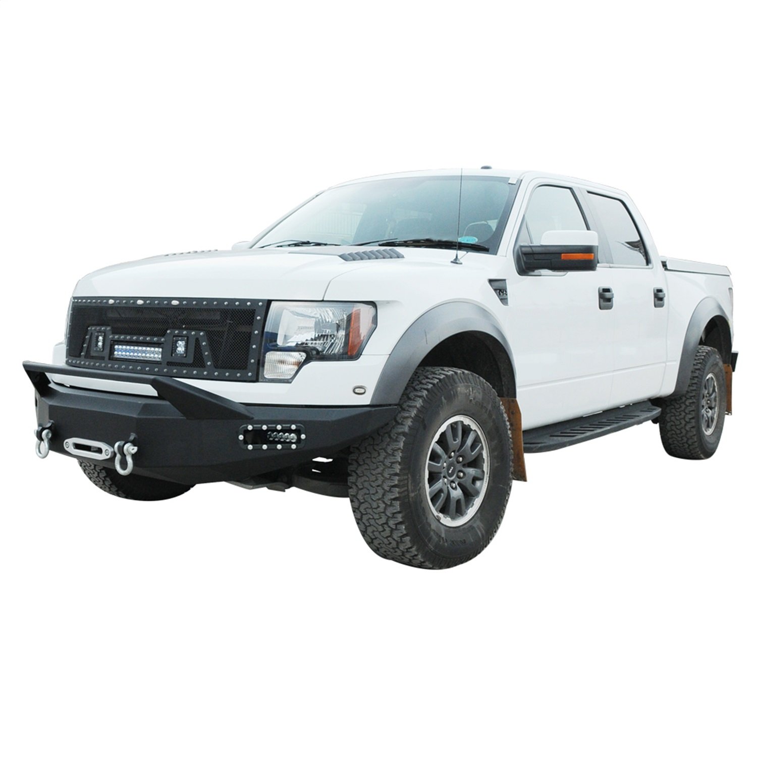 57-0102 Heavy Duty Front LED Winch Bumper for Jeep Wrangler & Off-Road Trucks - Waterproof & Durable Steel Construction - Perfect for Off-Roading, Rock Crawling & Adventure Vehicles